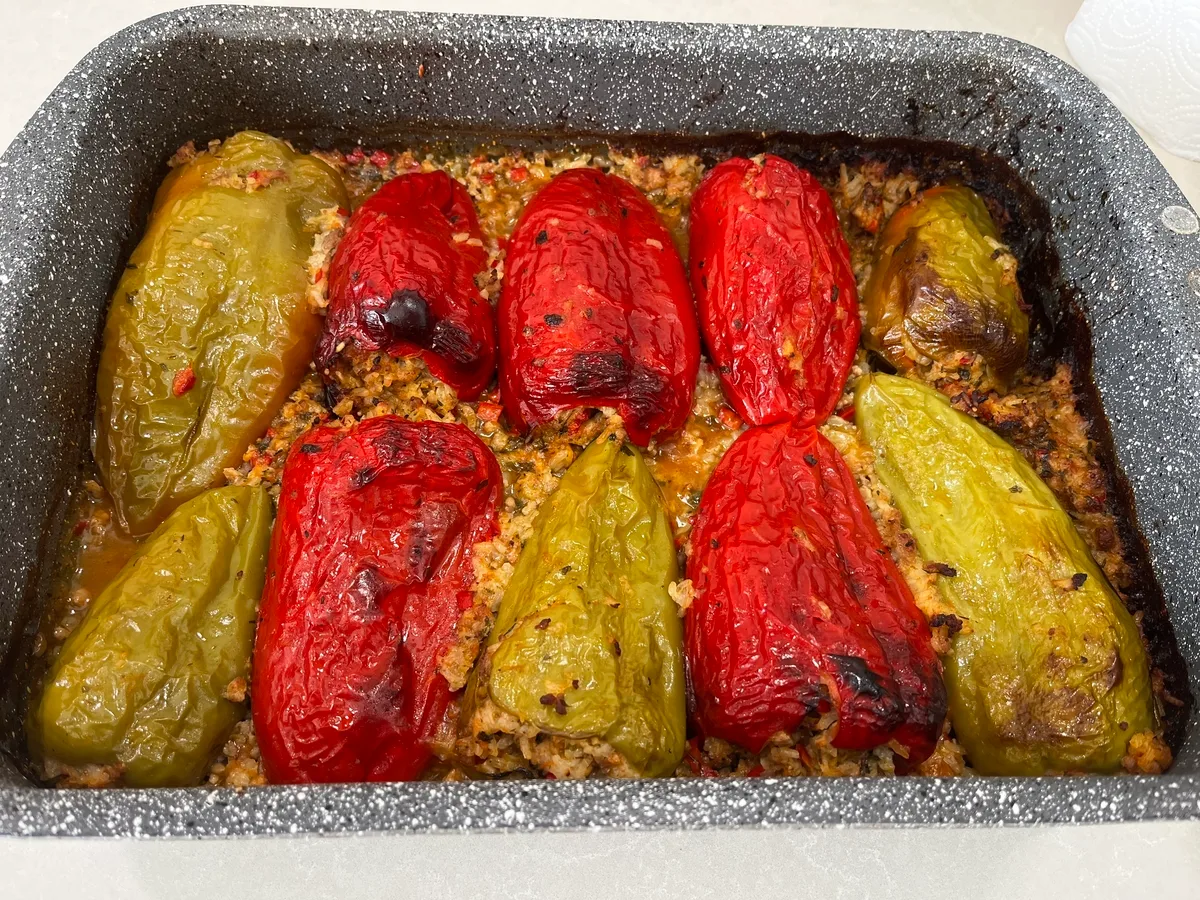Пълнени чушки с кайма и ориз