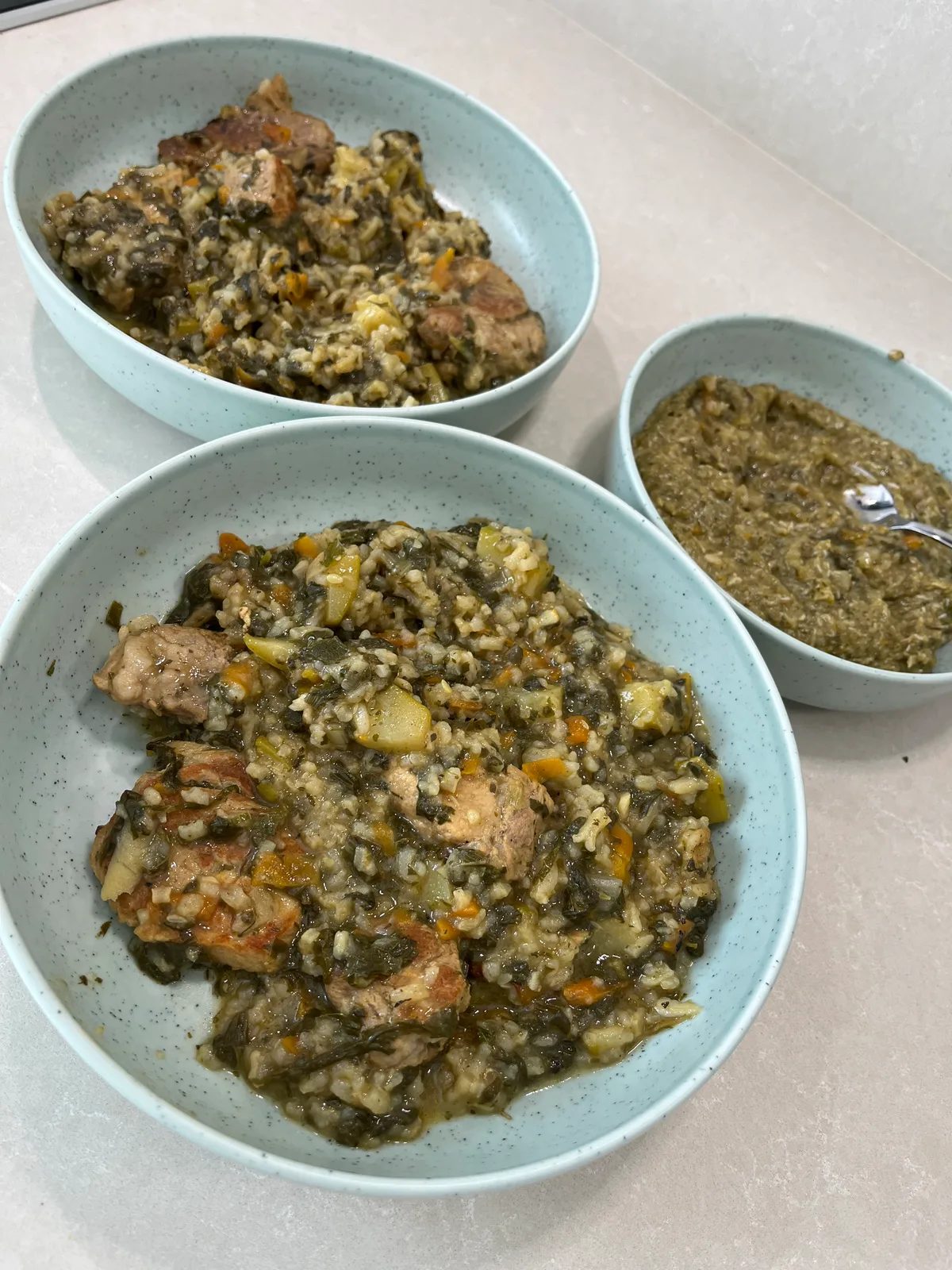 Свинско с лапад и ориз